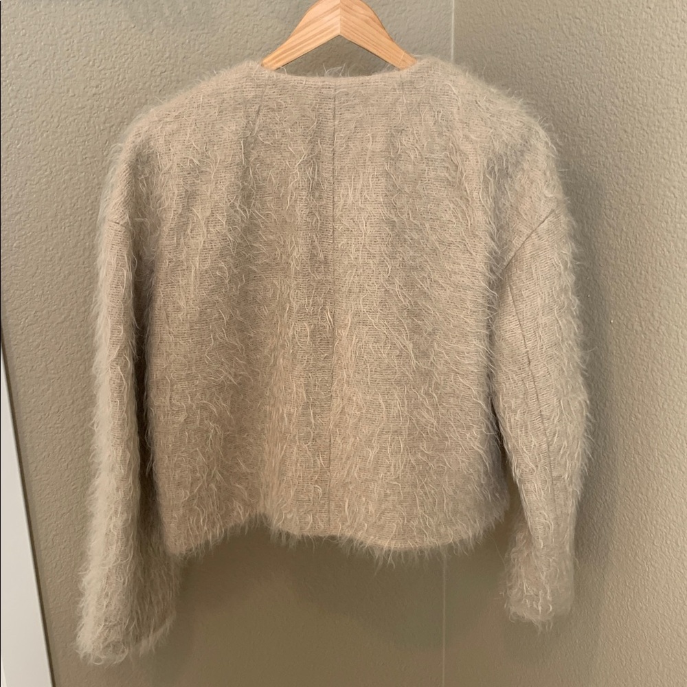 J Crew Collection Lady Jacket in Brushed Wool Blend in Oat Latte color - Picture 8 of 8